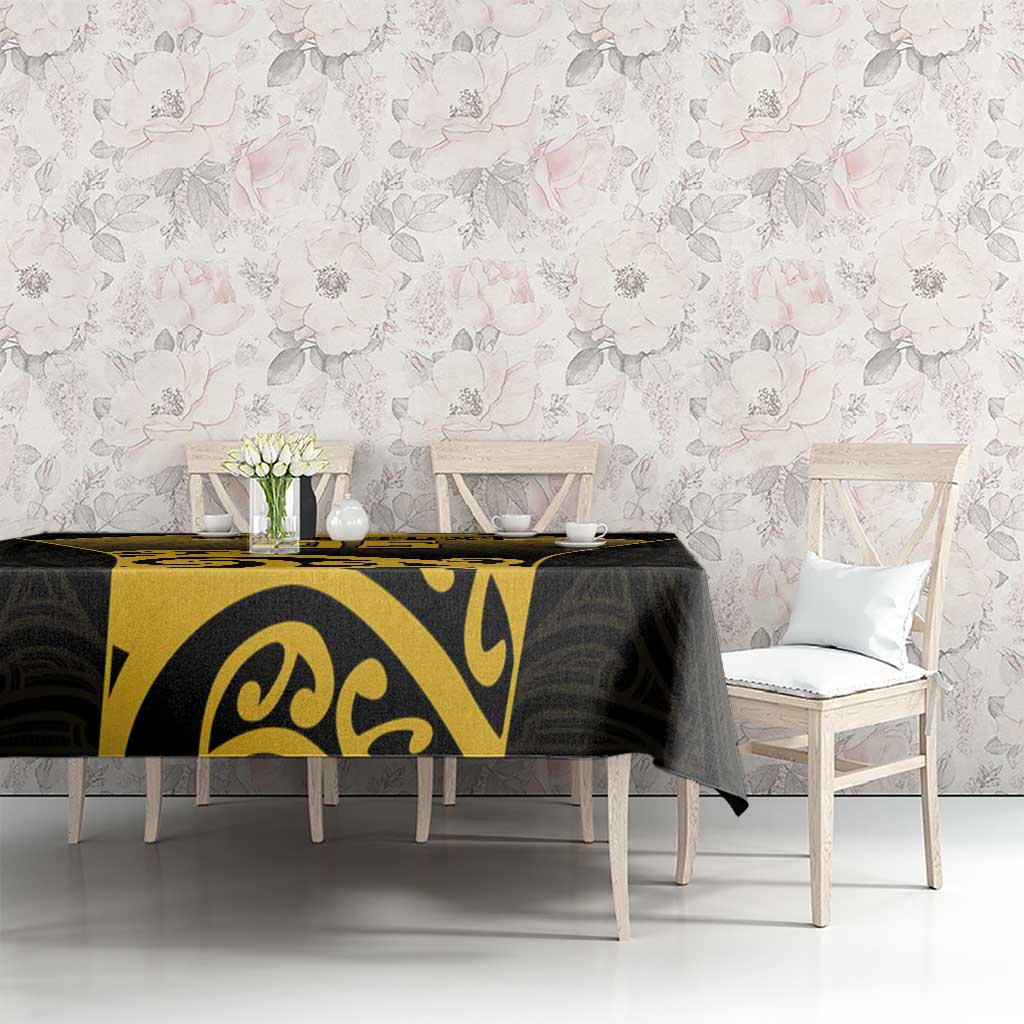 Custom Motueka High School Tablecloth Maori Koru Pattern