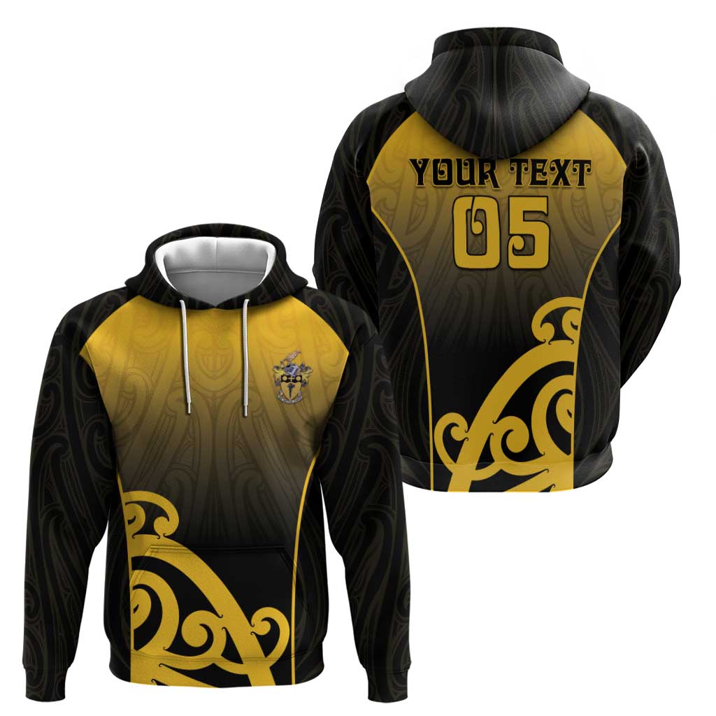 Custom Motueka High School Zip Hoodie Maori Koru Pattern LT05 - Polynesian Pride