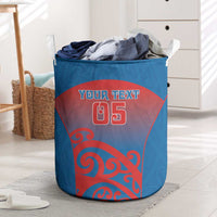 Custom St Joseph's Maori Girls' College Laundry Basket Maori Koru Pattern