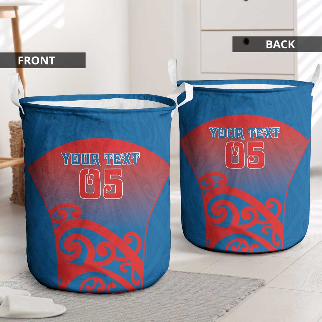 Custom St Joseph's Maori Girls' College Laundry Basket Maori Koru Pattern