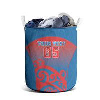 Custom St Joseph's Maori Girls' College Laundry Basket Maori Koru Pattern