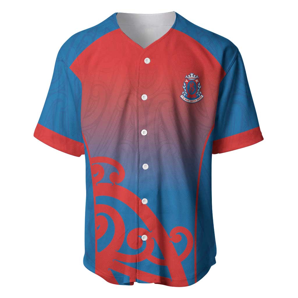 Custom St Joseph's Maori Girls' College Baseball Jersey Maori Koru Pattern
