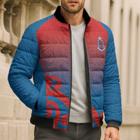 Custom St Joseph's Maori Girls' College Bomber Puffer Jacket Maori Koru Pattern