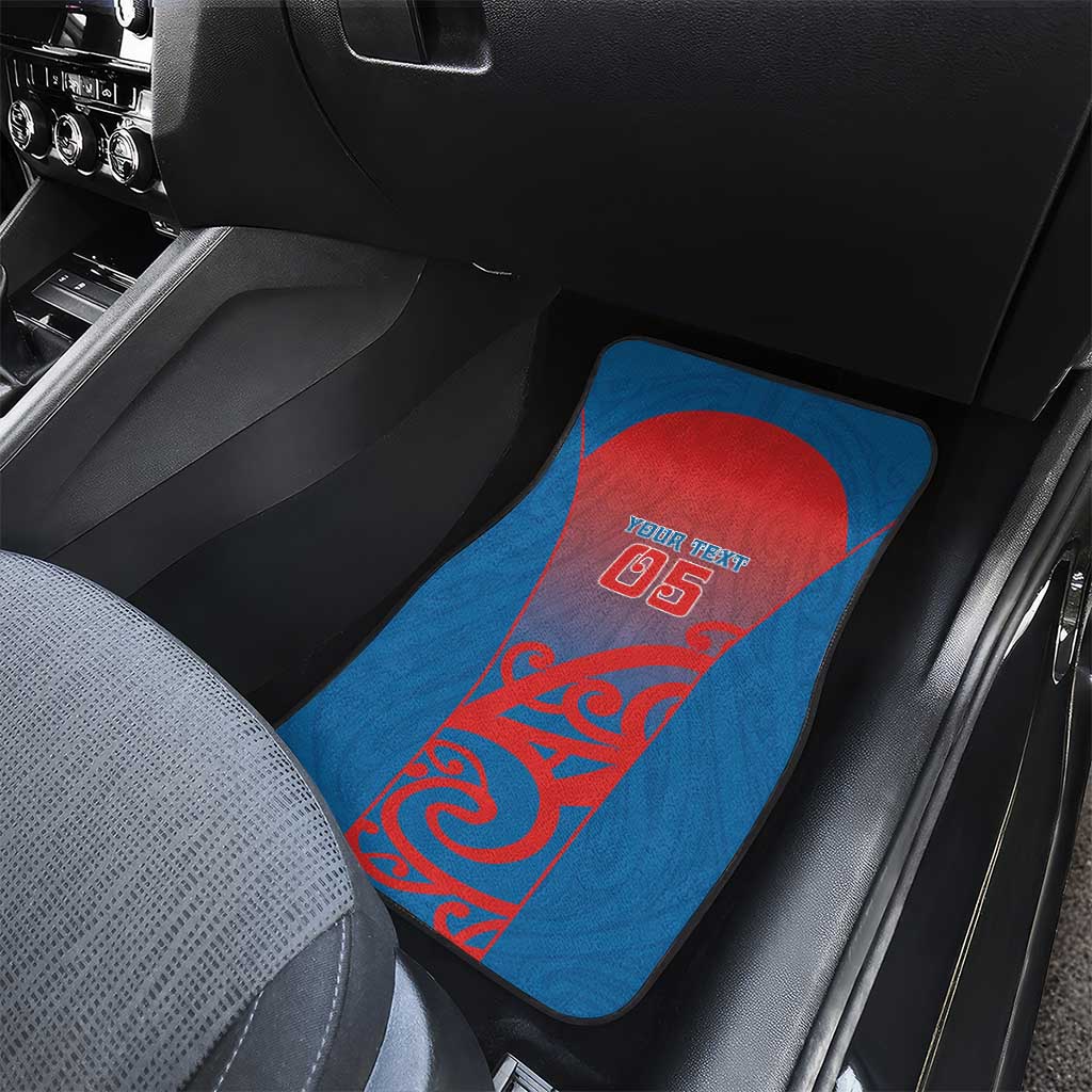 Custom St Joseph's Maori Girls' College Car Mats Maori Koru Pattern