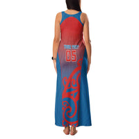 Custom St Joseph's Maori Girls' College Family Matching Tank Maxi Dress and Hawaiian Shirt Maori Koru Pattern