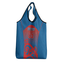 Custom St Joseph's Maori Girls' College Grocery Bag Maori Koru Pattern