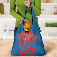 Custom St Joseph's Maori Girls' College Grocery Bag Maori Koru Pattern