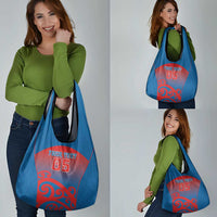 Custom St Joseph's Maori Girls' College Grocery Bag Maori Koru Pattern