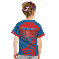 Custom St Joseph's Maori Girls' College Kid T Shirt Maori Koru Pattern