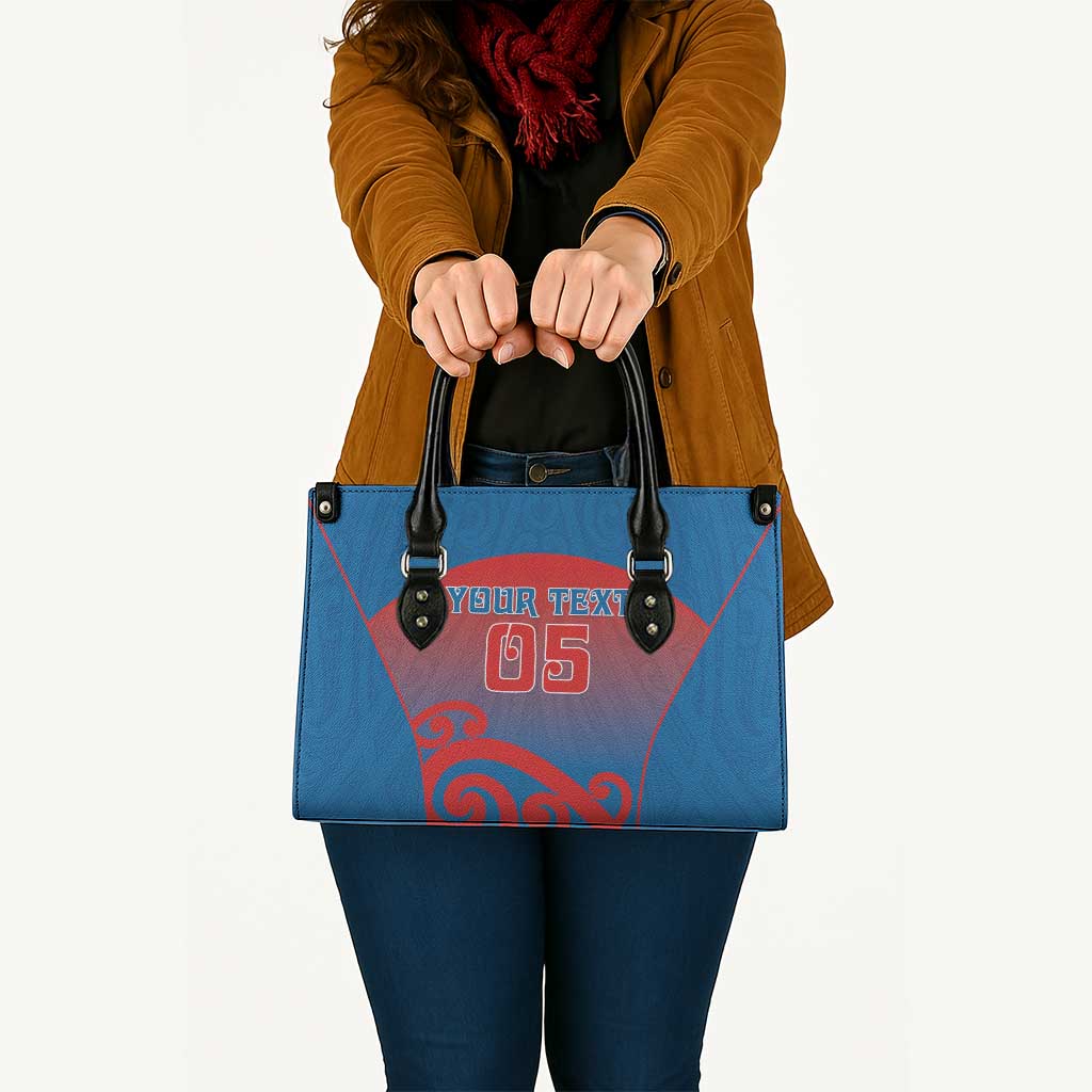 Custom St Joseph's Maori Girls' College Leather Bag Maori Koru Pattern