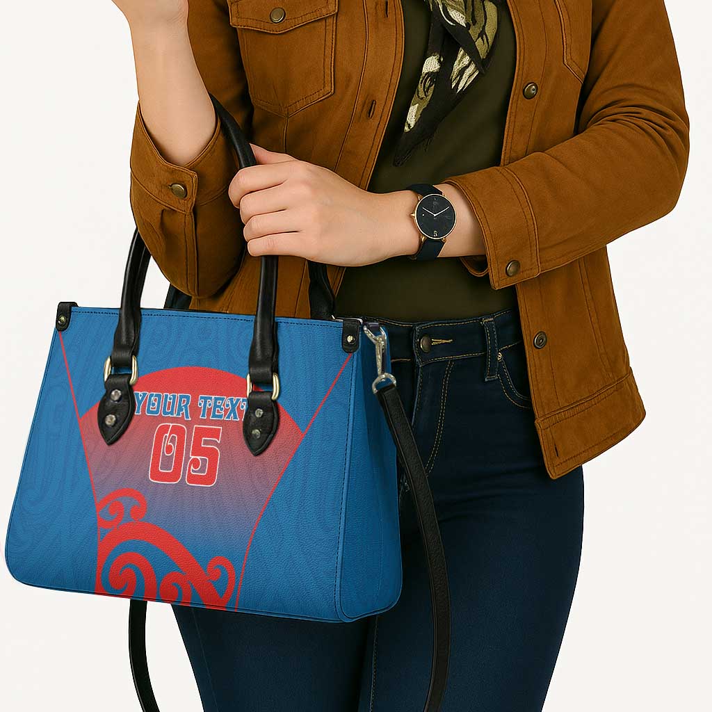 Custom St Joseph's Maori Girls' College Leather Bag Maori Koru Pattern