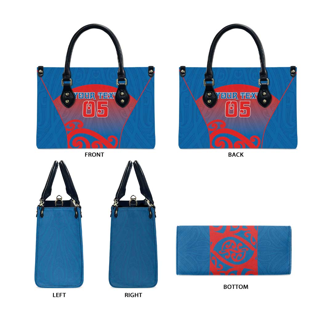 Custom St Joseph's Maori Girls' College Leather Bag Maori Koru Pattern