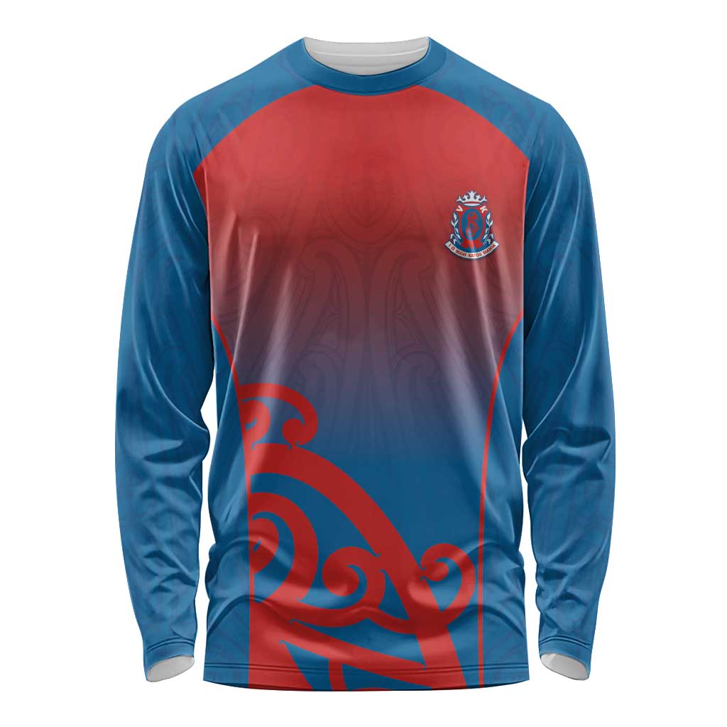 Custom St Joseph's Maori Girls' College Long Sleeve Shirt Maori Koru Pattern