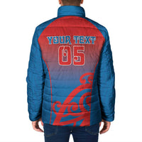 Custom St Joseph's Maori Girls' College Padded Jacket Maori Koru Pattern