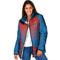 Custom St Joseph's Maori Girls' College Padded Jacket Maori Koru Pattern