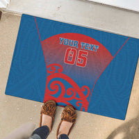 Custom St Joseph's Maori Girls' College Rubber Doormat Maori Koru Pattern