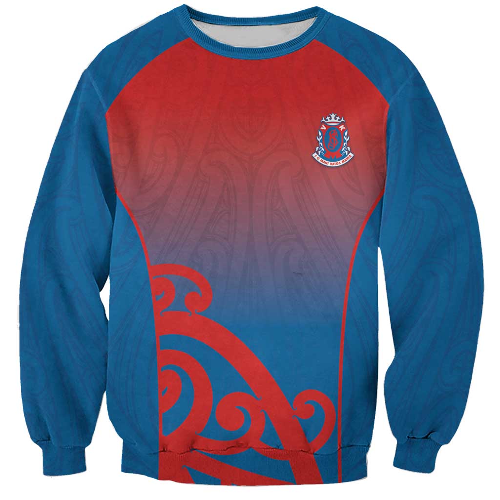 Custom St Joseph's Maori Girls' College Sweatshirt Maori Koru Pattern