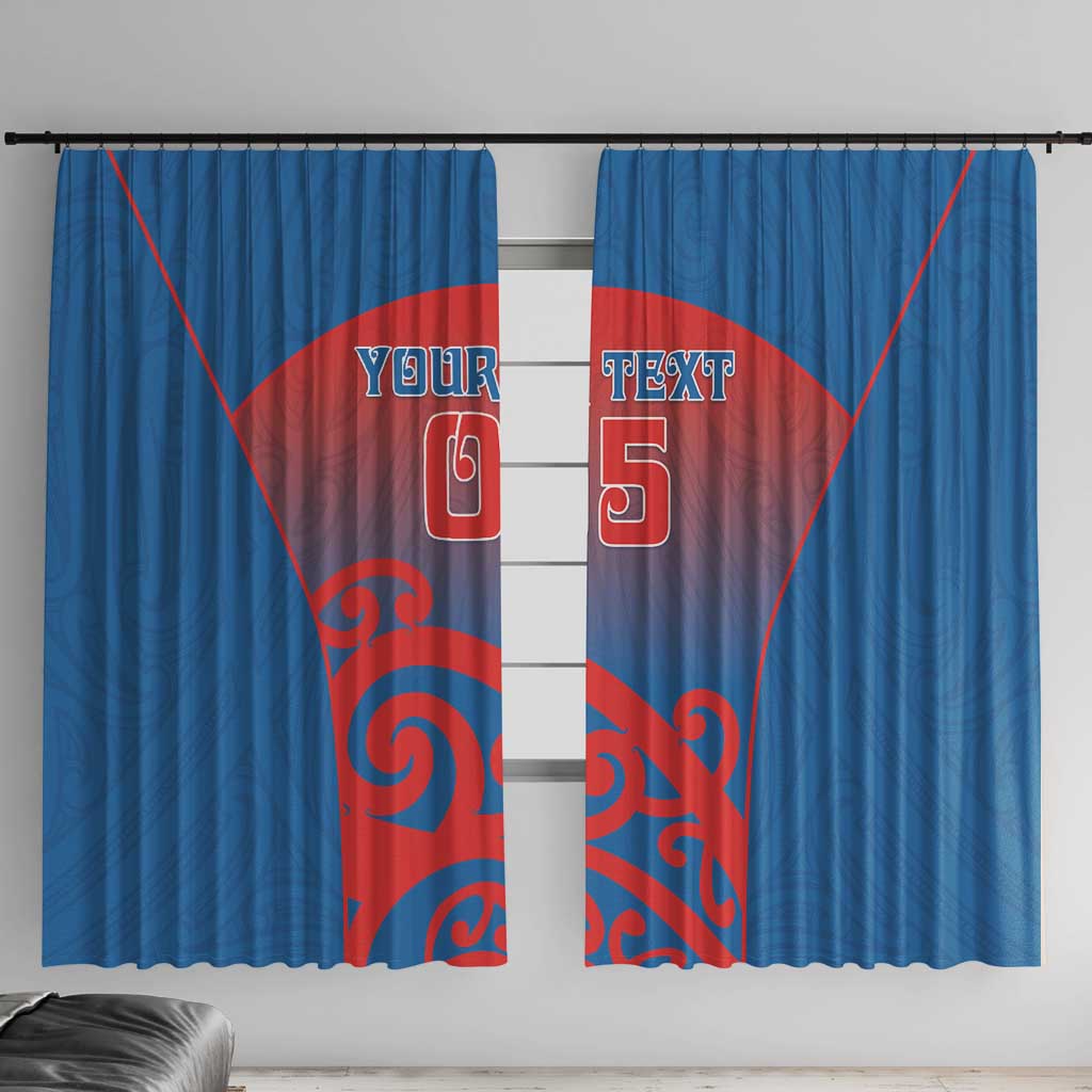 Custom St Joseph's Maori Girls' College Window Curtain Maori Koru Pattern