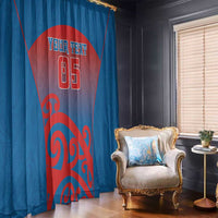 Custom St Joseph's Maori Girls' College Window Curtain Maori Koru Pattern