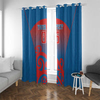 Custom St Joseph's Maori Girls' College Window Curtain Maori Koru Pattern