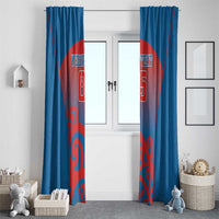 Custom St Joseph's Maori Girls' College Window Curtain Maori Koru Pattern