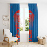 Custom St Joseph's Maori Girls' College Window Curtain Maori Koru Pattern