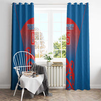 Custom St Joseph's Maori Girls' College Window Curtain Maori Koru Pattern