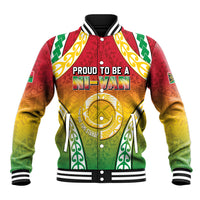 Personalised Vanuatu Baseball Jacket Proud To Be A Ni-Van With Tribal Pattern LT05 Unisex Reggae - Polynesian Pride