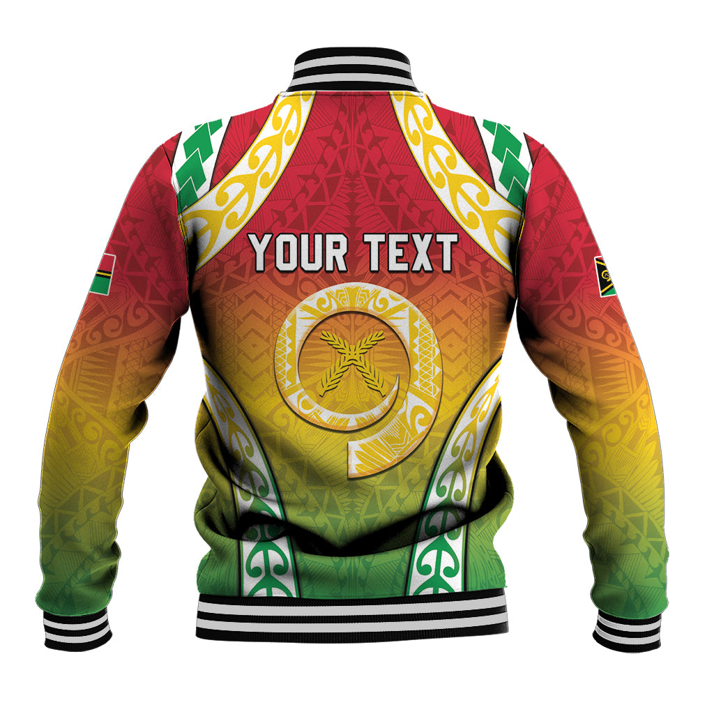 Personalised Vanuatu Baseball Jacket Proud To Be A Ni-Van With Tribal Pattern LT05 - Polynesian Pride