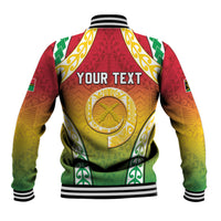 Personalised Vanuatu Baseball Jacket Proud To Be A Ni-Van With Tribal Pattern LT05 - Polynesian Pride