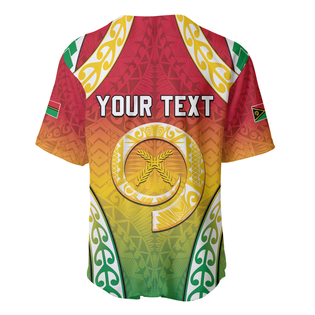 Personalised Vanuatu Baseball Jersey Proud To Be A Ni-Van With Tribal Pattern LT05 - Polynesian Pride