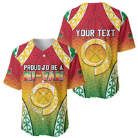 Personalised Vanuatu Baseball Jersey Proud To Be A Ni-Van With Tribal Pattern LT05 - Polynesian Pride