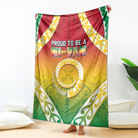 Vanuatu Blanket Proud To Be A Ni-Van With Tribal Pattern LT05 - Polynesian Pride