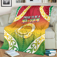 Vanuatu Blanket Proud To Be A Ni-Van With Tribal Pattern LT05 - Polynesian Pride