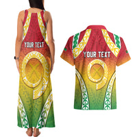 Personalised Vanuatu Couples Matching Tank Maxi Dress and Hawaiian Shirt Proud To Be A Ni-Van With Tribal Pattern LT05 - Polynesian Pride