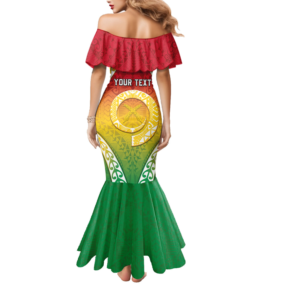 Personalised Vanuatu Family Matching Mermaid Dress and Hawaiian Shirt Proud To Be A Ni-Van With Tribal Pattern