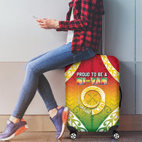 Vanuatu Luggage Cover Proud To Be A Ni-Van With Tribal Pattern