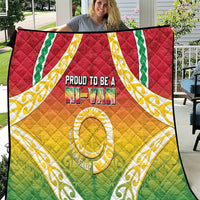 Vanuatu Quilt Proud To Be A Ni-Van With Tribal Pattern LT05 Reggae - Polynesian Pride