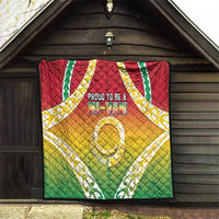 Vanuatu Quilt Proud To Be A Ni-Van With Tribal Pattern LT05 - Polynesian Pride