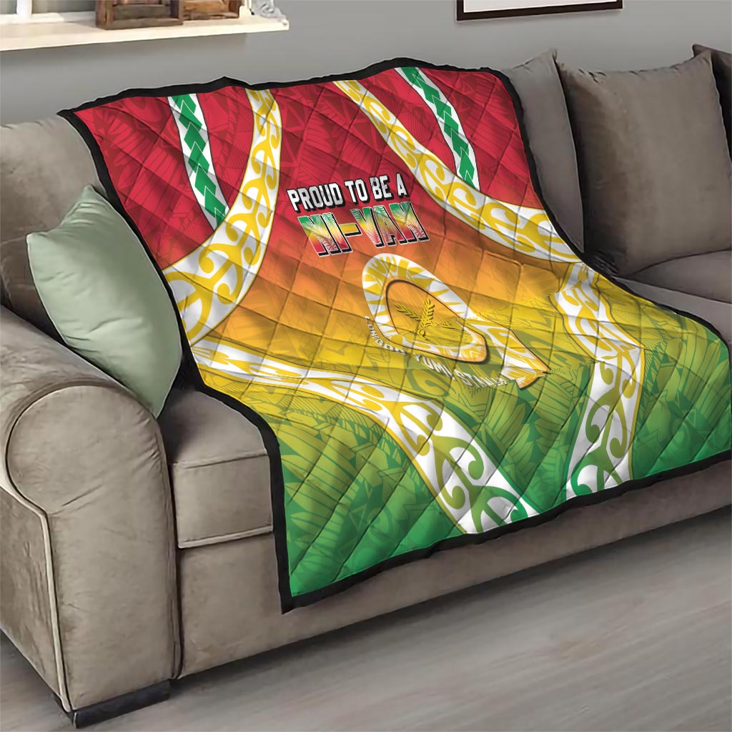 Vanuatu Quilt Proud To Be A Ni-Van With Tribal Pattern LT05 - Polynesian Pride