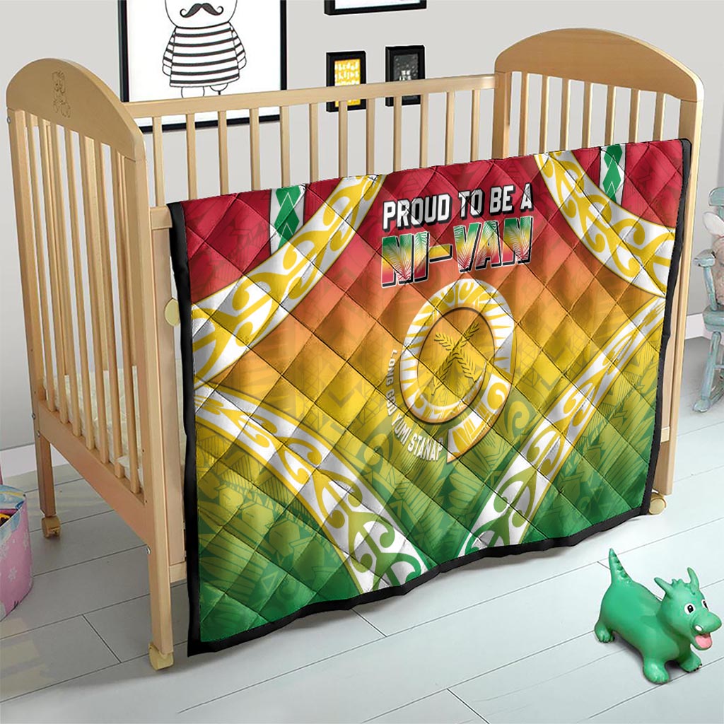 Vanuatu Quilt Proud To Be A Ni-Van With Tribal Pattern LT05 - Polynesian Pride