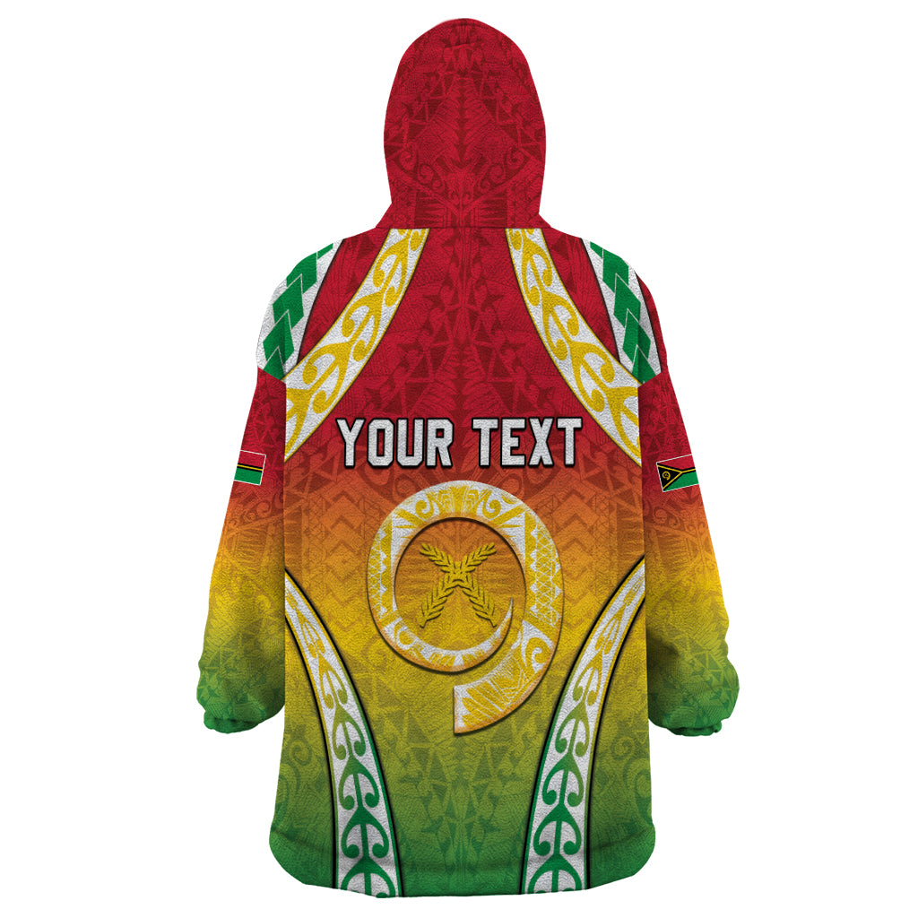 Personalised Vanuatu Wearable Blanket Hoodie Proud To Be A Ni-Van With Tribal Pattern LT05 - Polynesian Pride