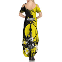 Personalised New Caledonia Day Family Matching Summer Maxi Dress and Hawaiian Shirt Kanaky Flag Coat Of Arms Polynesian Pattern LT05 - Polynesian Pride