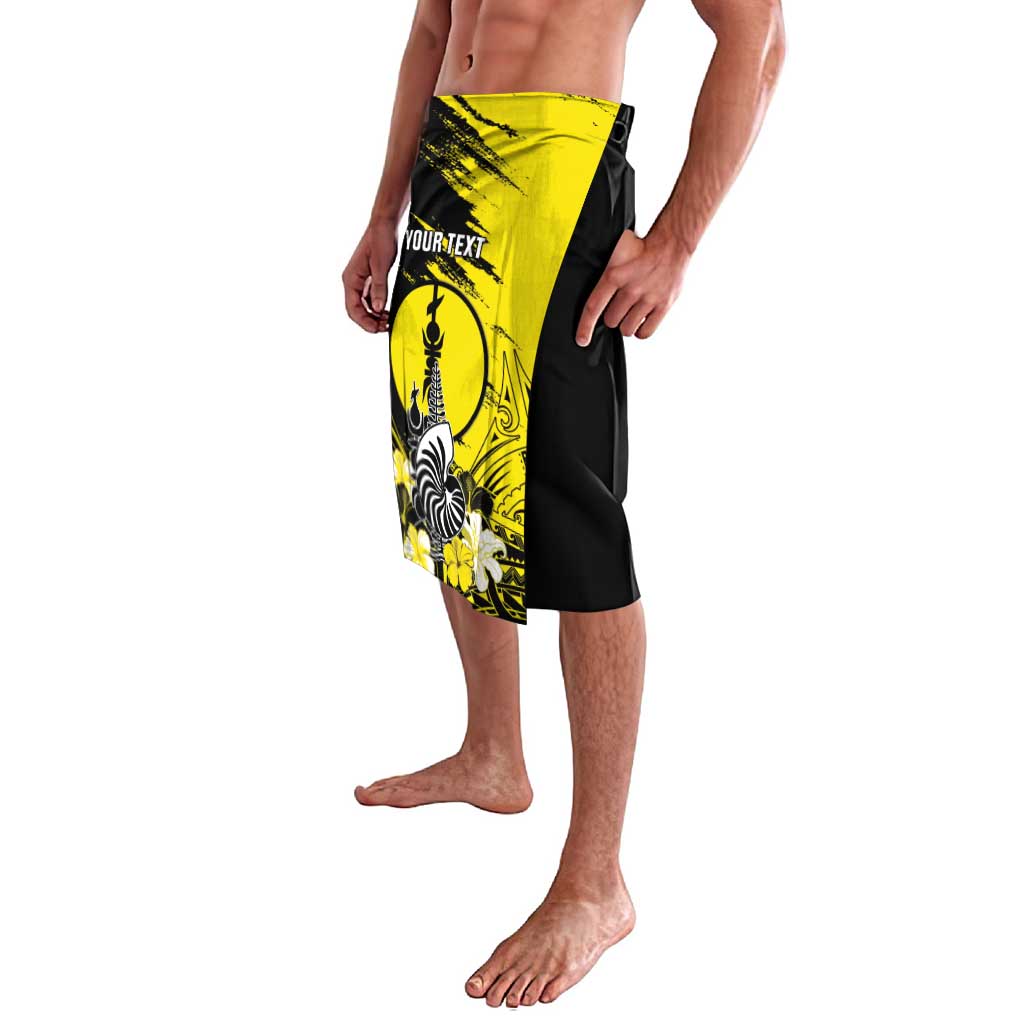 Personalised New Caledonia Day Lavalava Kanaky Flag Coat Of Arms Polynesian Pattern