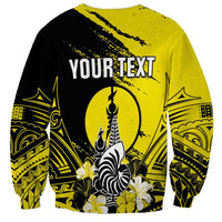 Personalised New Caledonia Day Sweatshirt Kanaky Flag Coat Of Arms Polynesian Pattern LT05 - Polynesian Pride