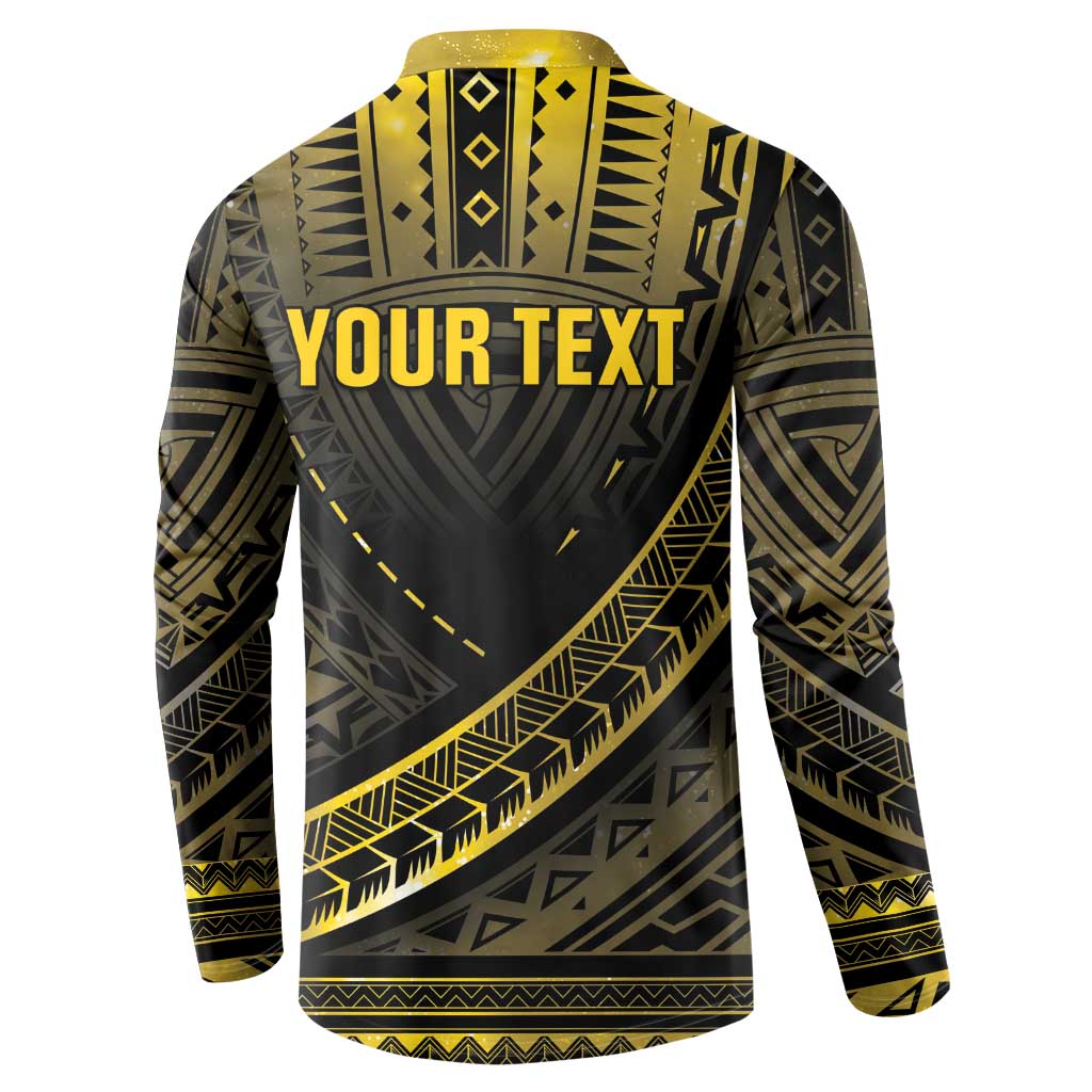 Personalised Polynesia Childhood Cancer Awareness Button Sweatshirt You Are Stronger Than Cancer