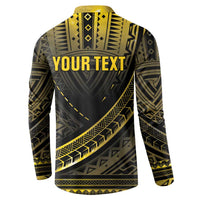 Personalised Polynesia Childhood Cancer Awareness Button Sweatshirt You Are Stronger Than Cancer