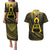 Personalised Polynesia Childhood Cancer Awareness Couples Matching Puletasi and Hawaiian Shirt You Are Stronger Than Cancer