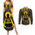 Personalised Polynesia Childhood Cancer Awareness Couples Matching Summer Maxi Dress and Long Sleeve Button Shirt You Are Stronger Than Cancer