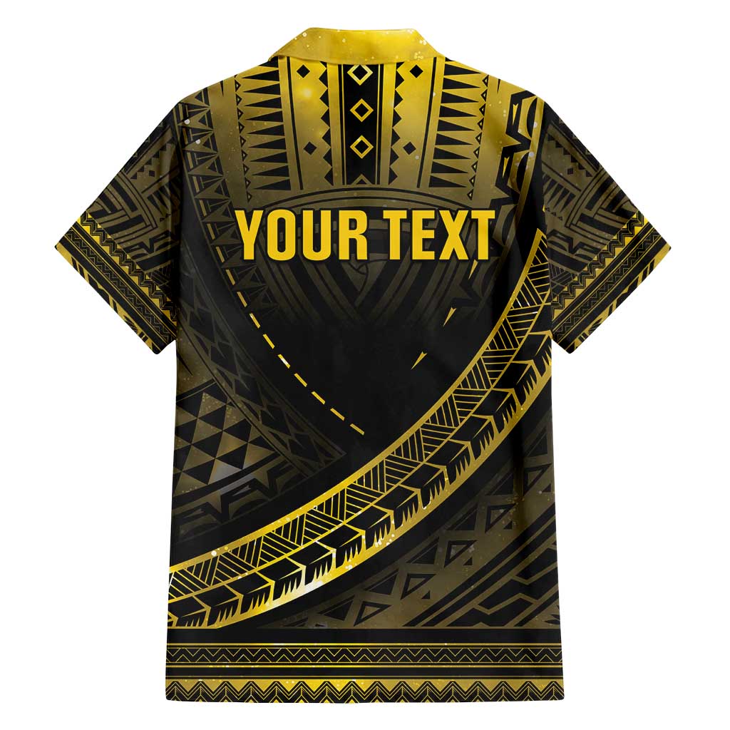 Personalised Polynesia Childhood Cancer Awareness Family Matching Off Shoulder Maxi Dress and Hawaiian Shirt You Are Stronger Than Cancer